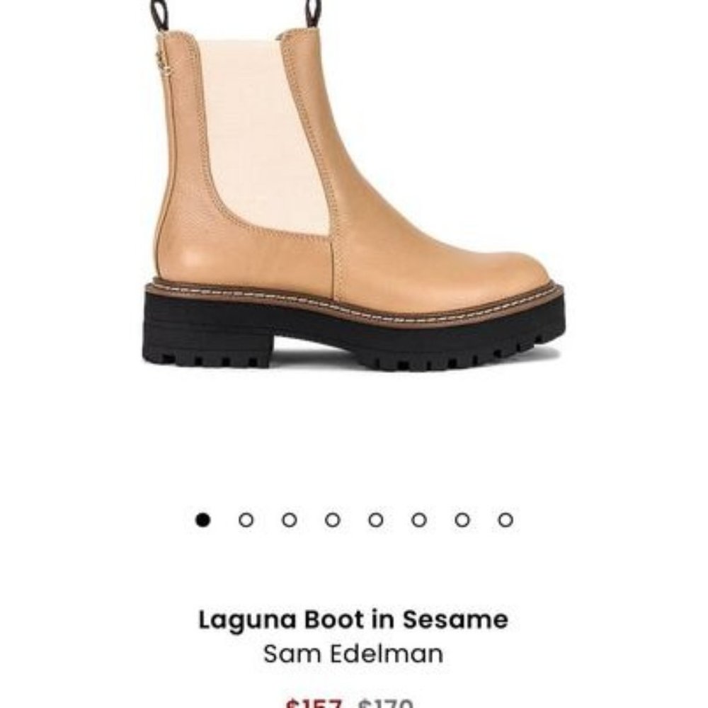 Sam Edelman Laguna Boot in Sesame - size 8 women’s boots